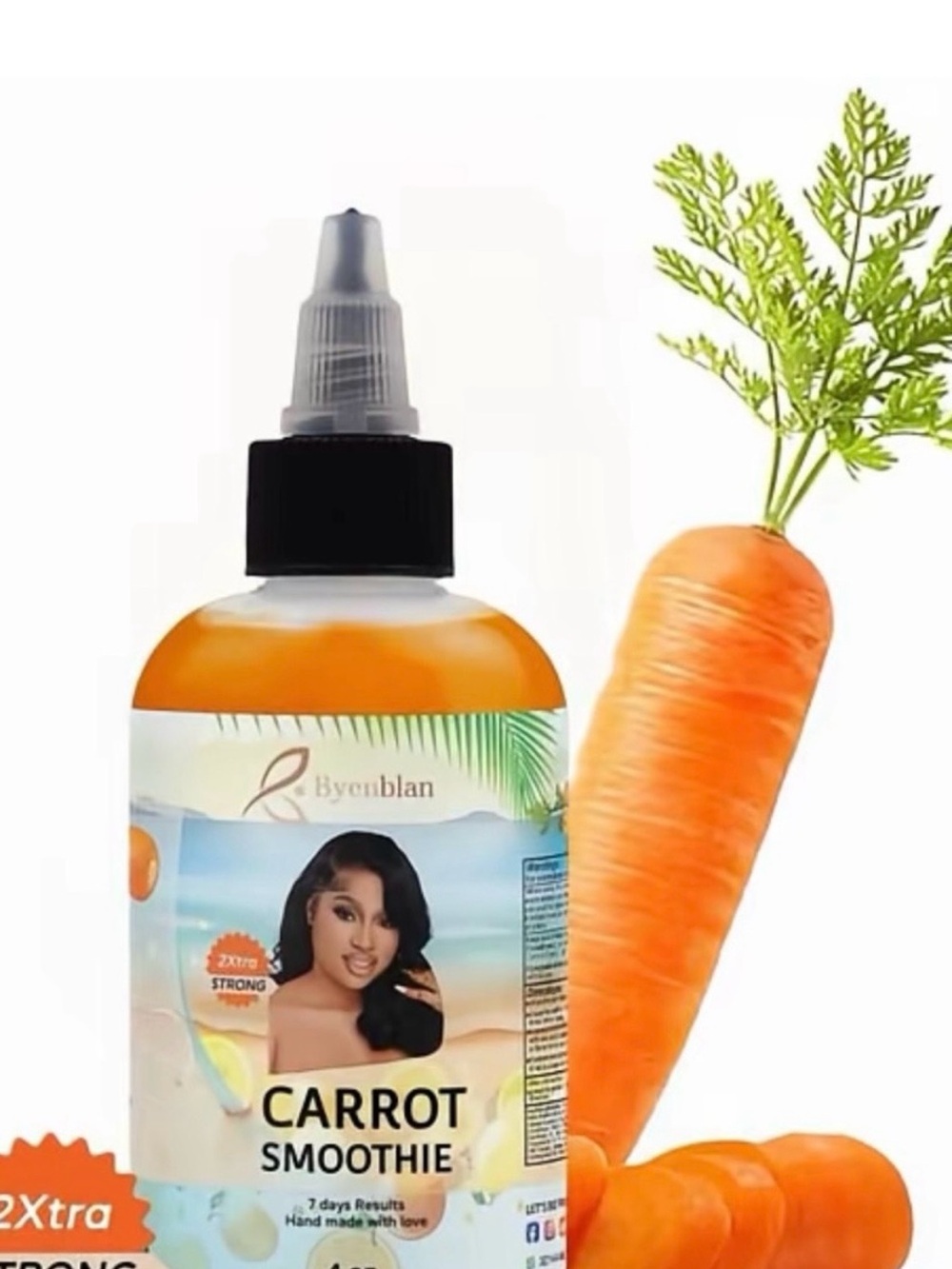 Byenblan 2 xtra strong Carrot Smoothie Body Oil - Orange